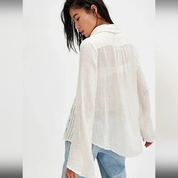 Free People Mila Buttondown Shirt - Picture 8 of 12